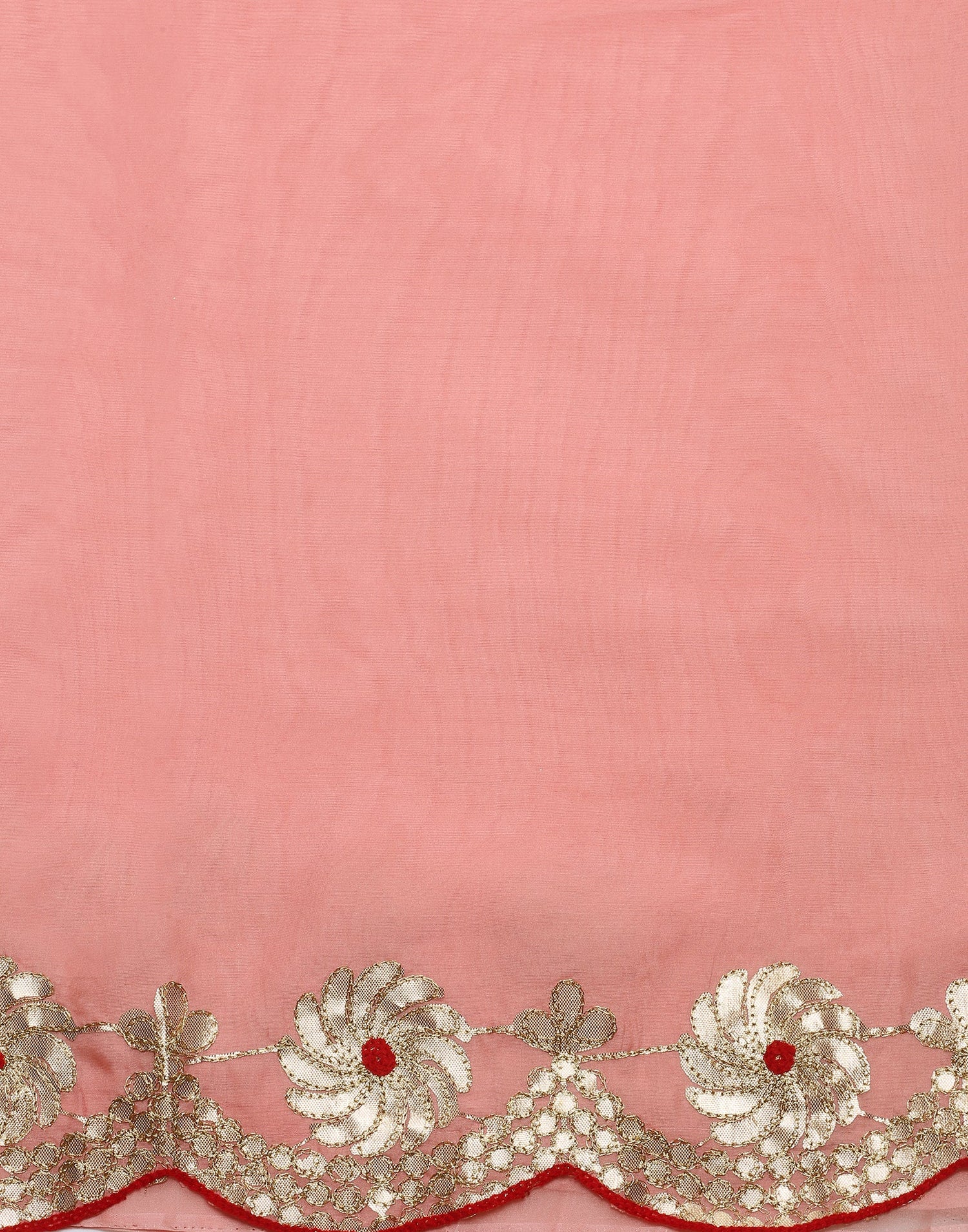 Light Pink Silk Embroidery Saree | Leemboodi