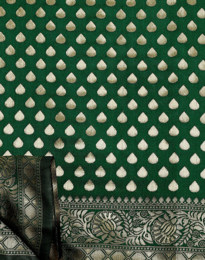 Green Banarasi Silk Saree | Sudathi