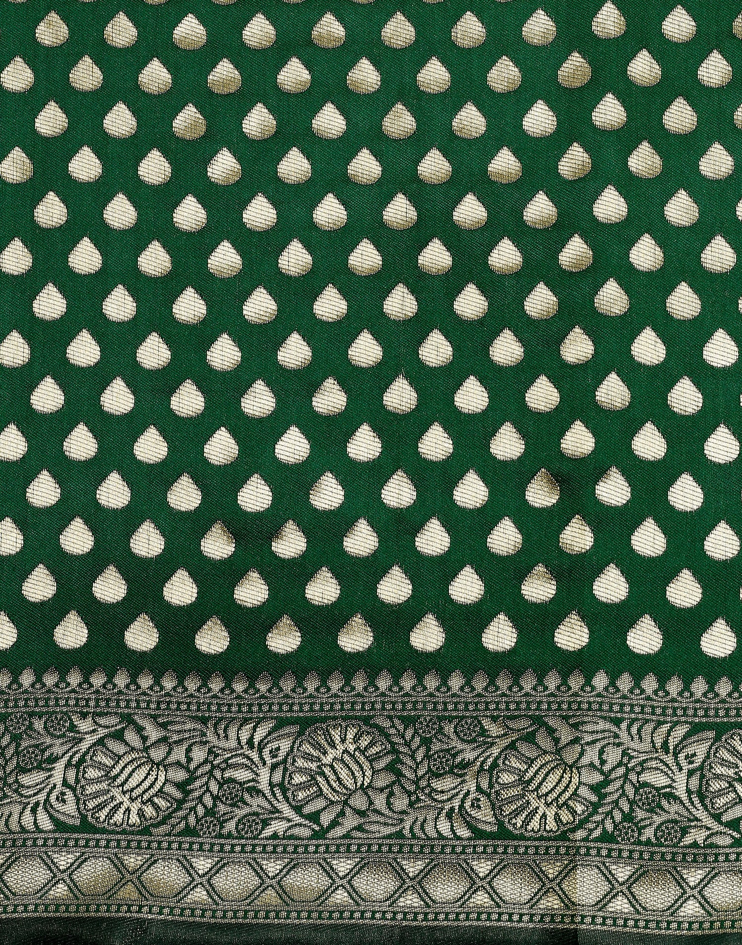 Green Banarasi Silk Saree | Sudathi