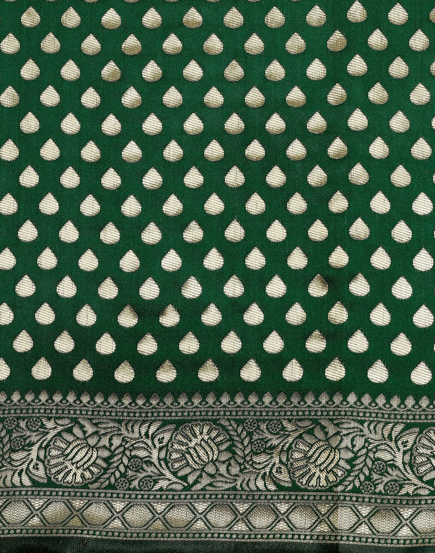 Green Banarasi Silk Saree | Sudathi