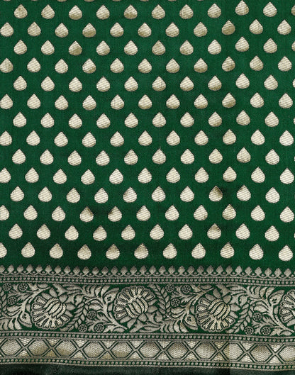 Green Banarasi Silk Saree | Sudathi