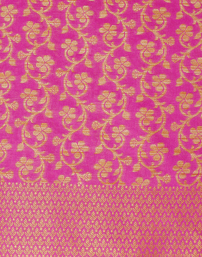 Pink. Beige Banarasi Silk Saree | Sudathi