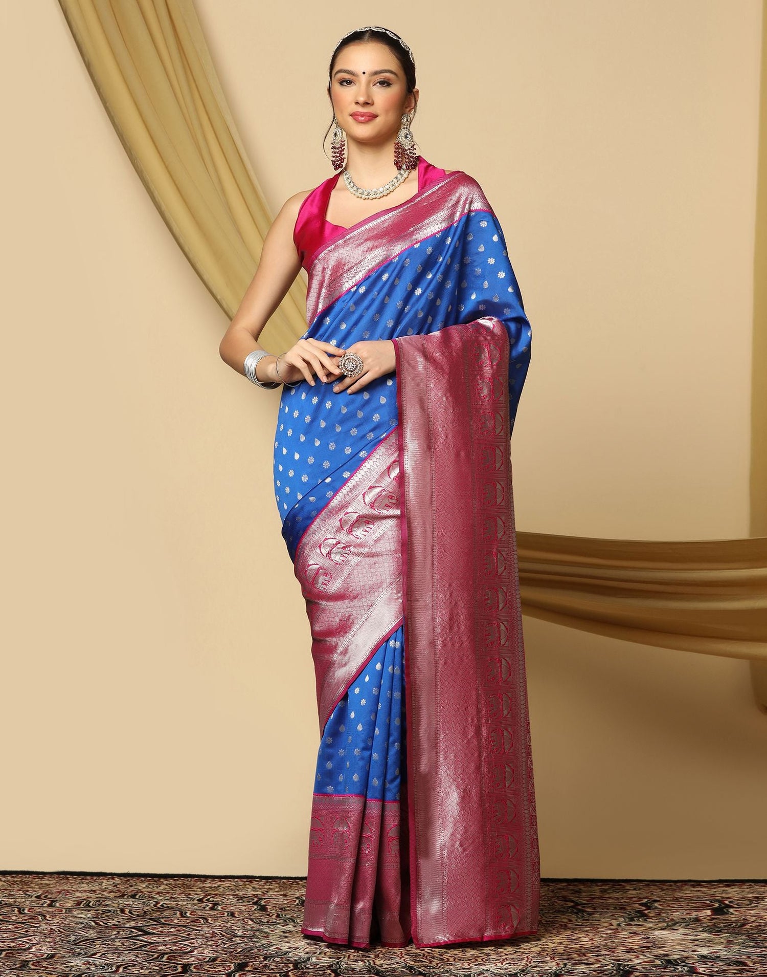 Blue Silk Saree | Sudathi