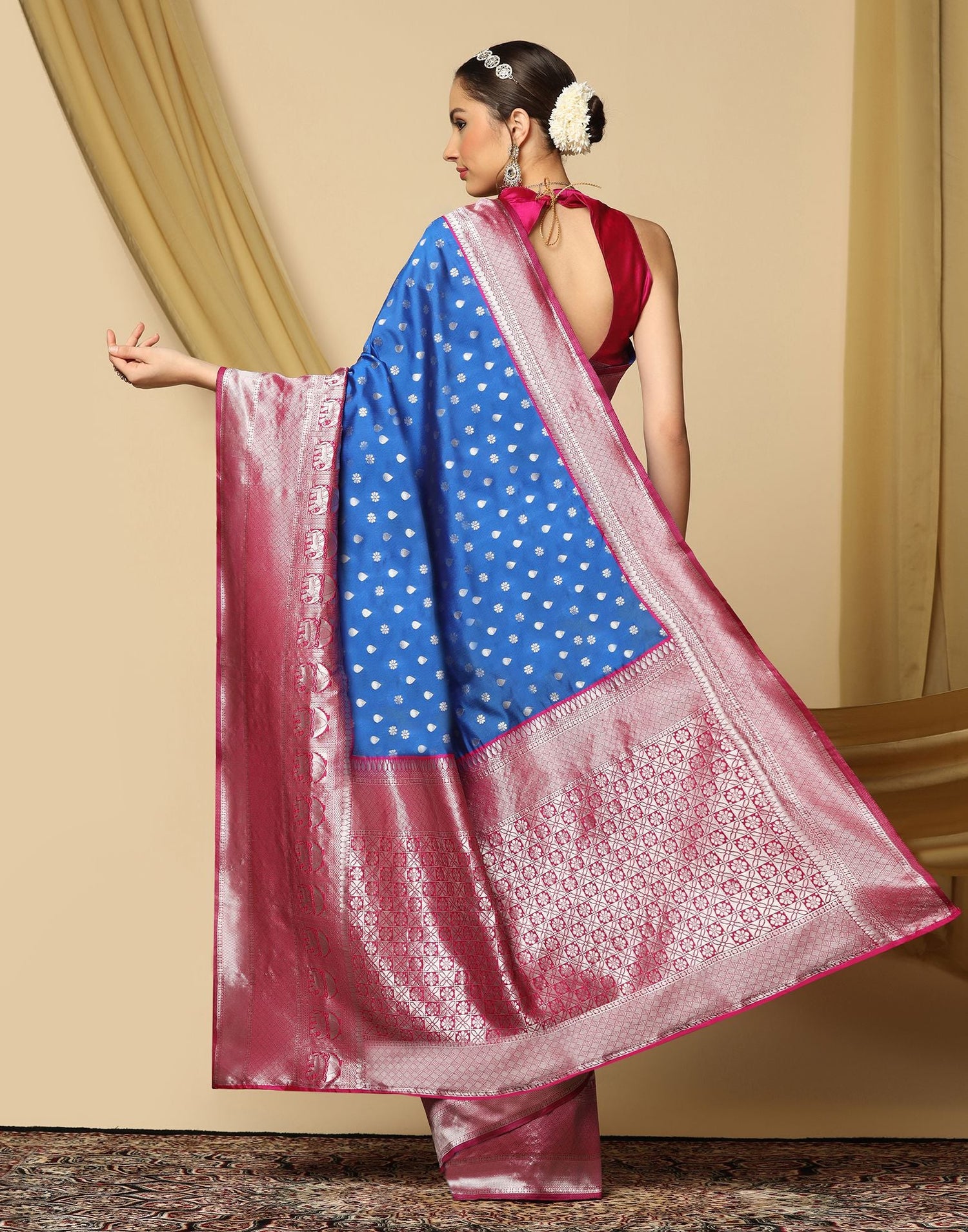 Blue Silk Saree | Sudathi