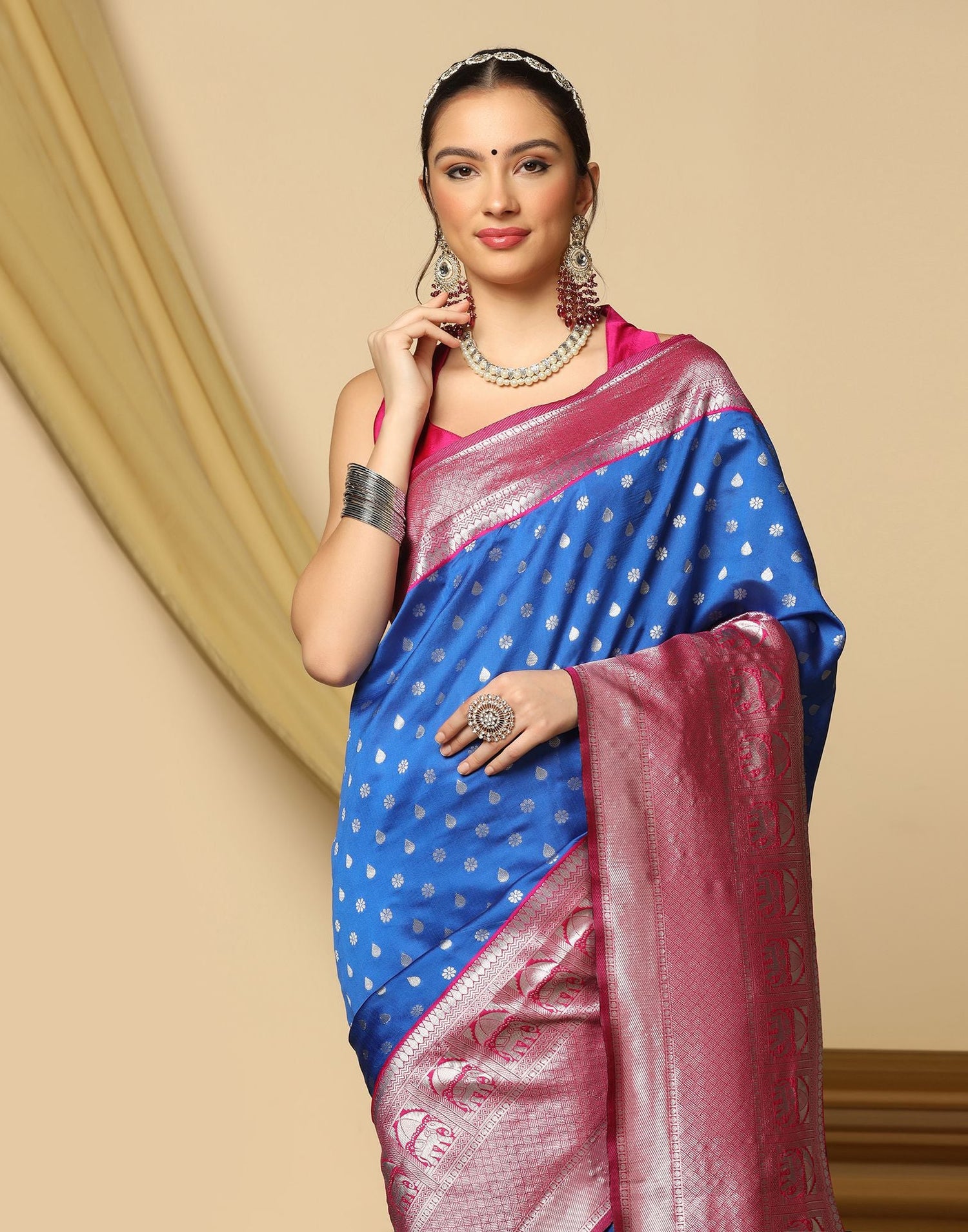 Blue Silk Saree | Sudathi