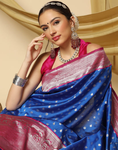 Blue Silk Saree | Sudathi