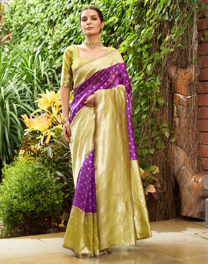 B1G1 Green Silk Saree