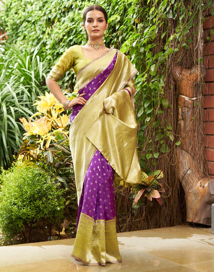 B1G1 Green Silk Saree