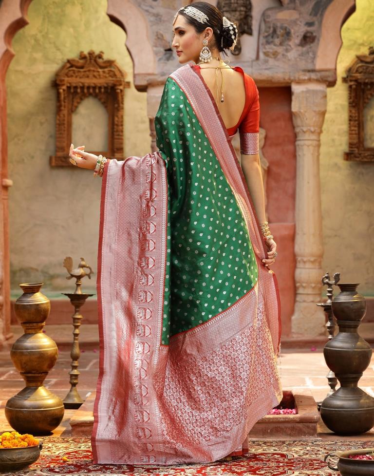 Green Silk Saree | Sudathi