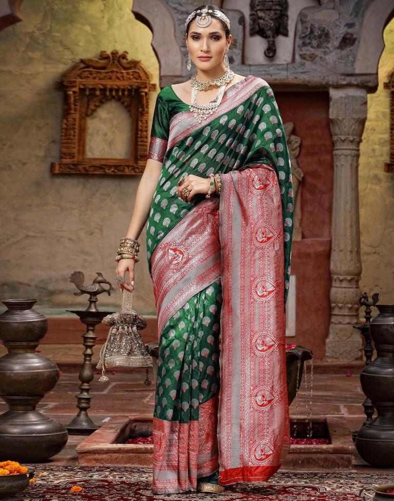 Green Silk Saree | Sudathi