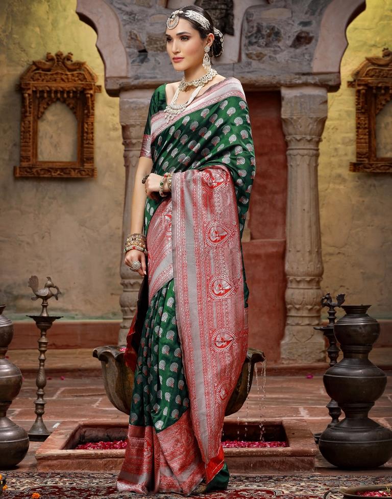 Green Silk Saree | Sudathi