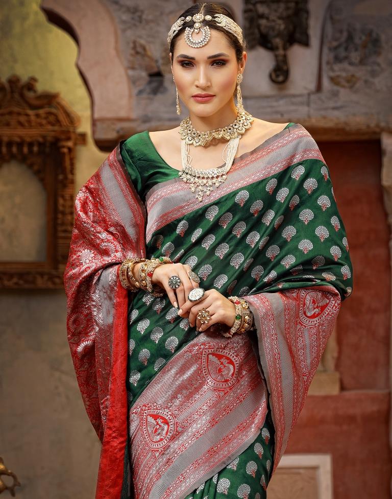 Green Silk Saree | Sudathi