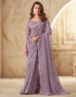 Lavender Plain Silk Saree | Leemboodi