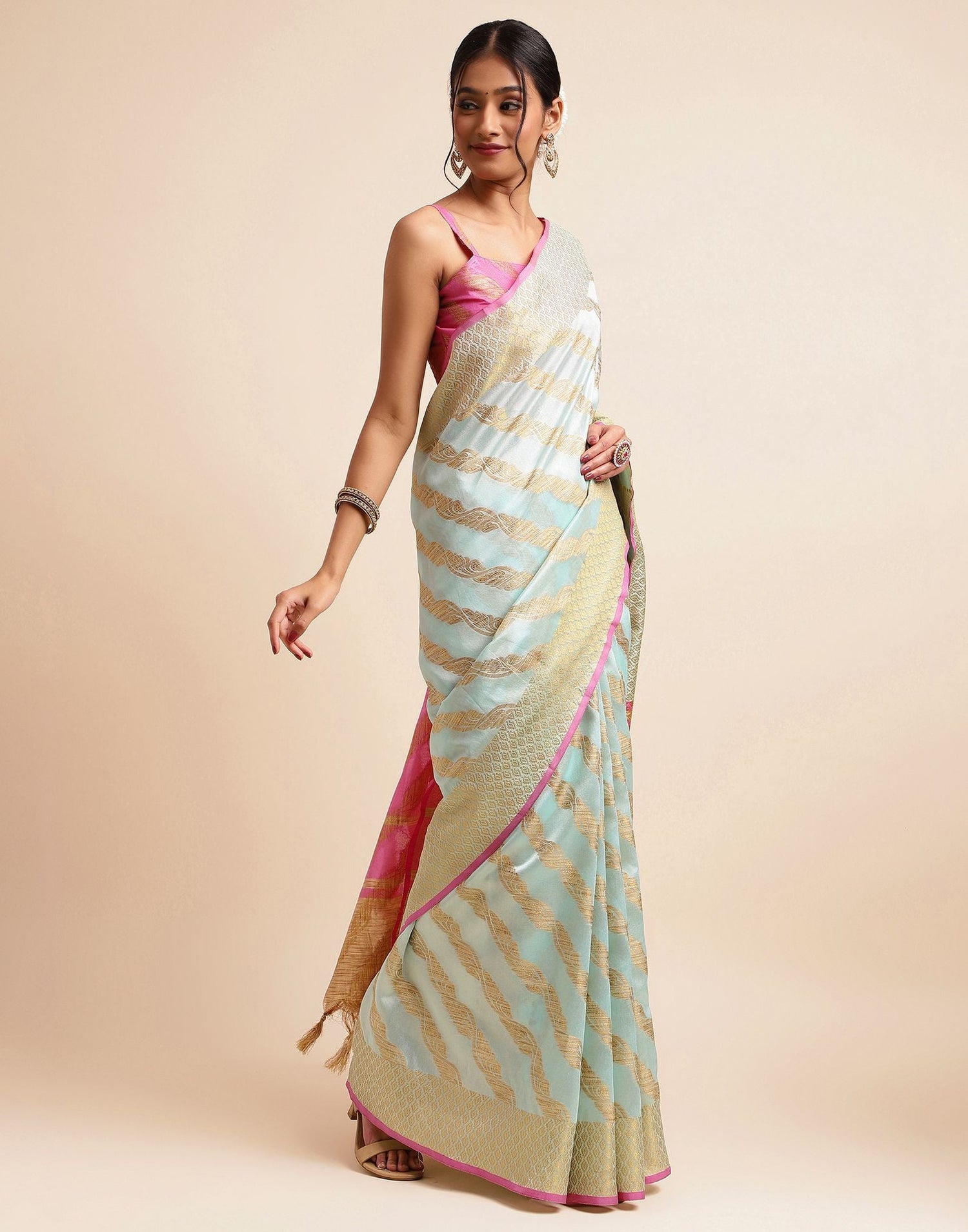 Light Blue Silk Saree | Sudathi