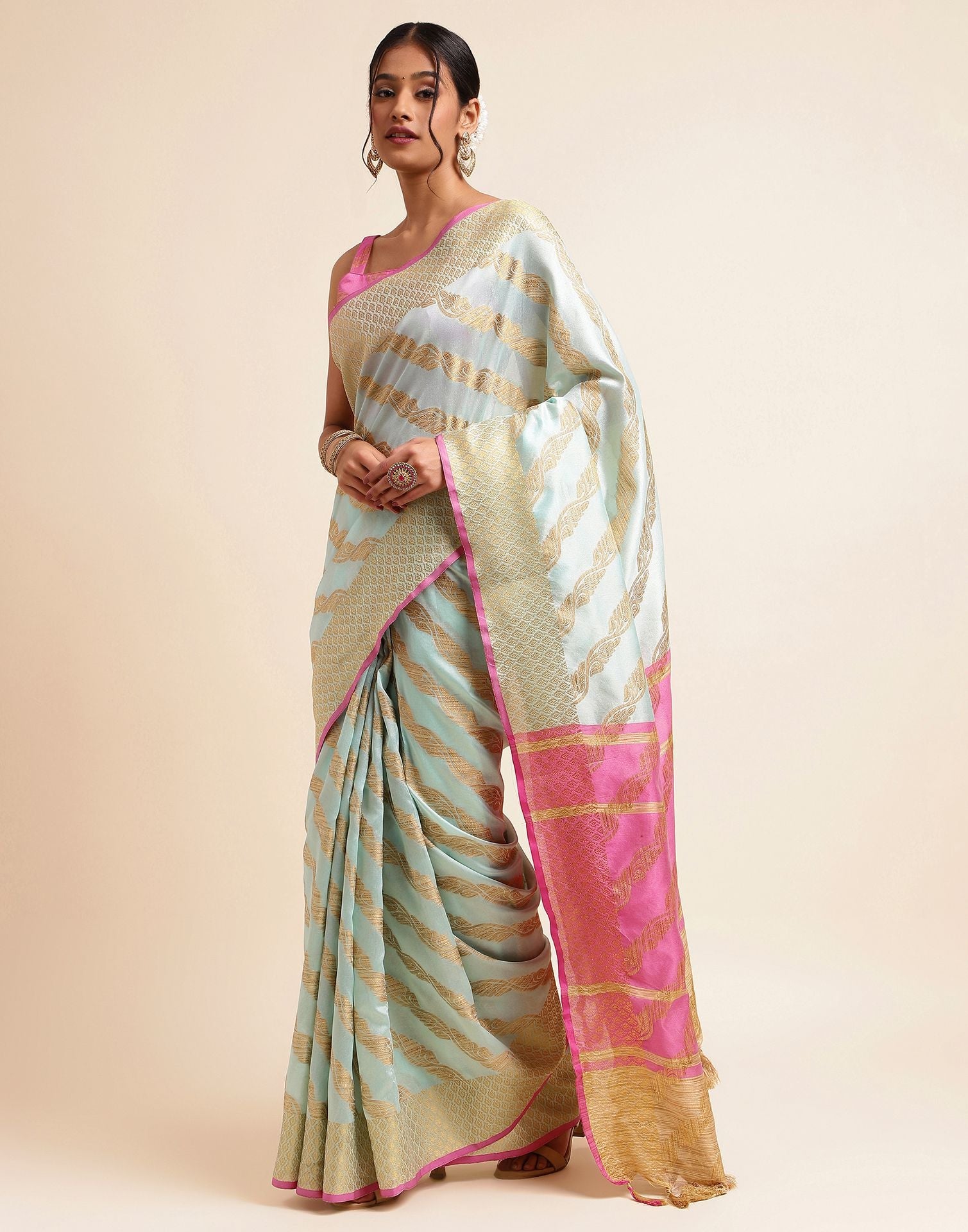 Light Blue Silk Saree | Sudathi