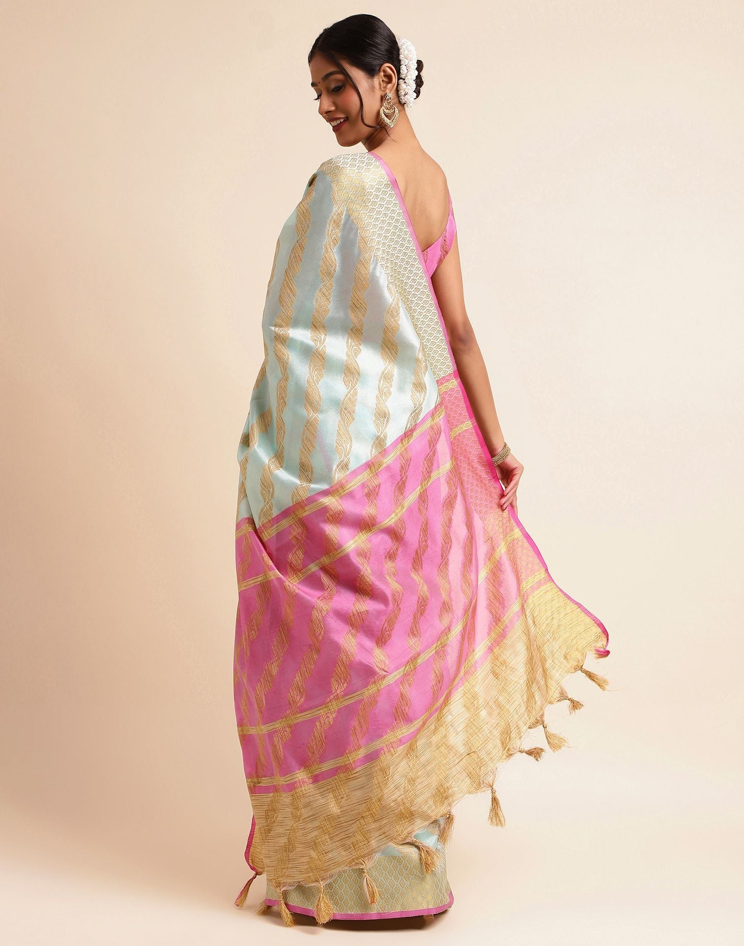 Light Blue Silk Saree | Sudathi