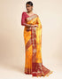 Turmeric Yellow Silk Banarasi Saree | Leemboodi