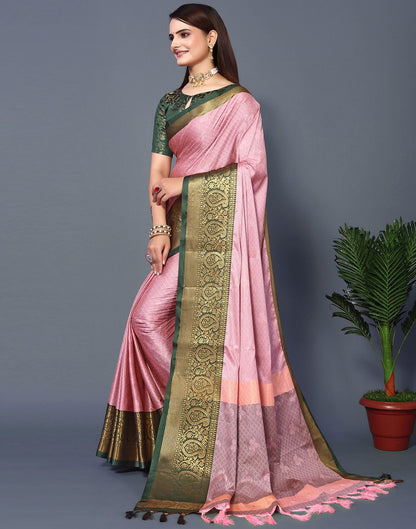 Light Pink Cotton Saree | Sudathi