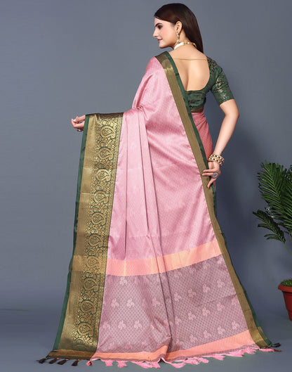 Light Pink Cotton Saree | Sudathi