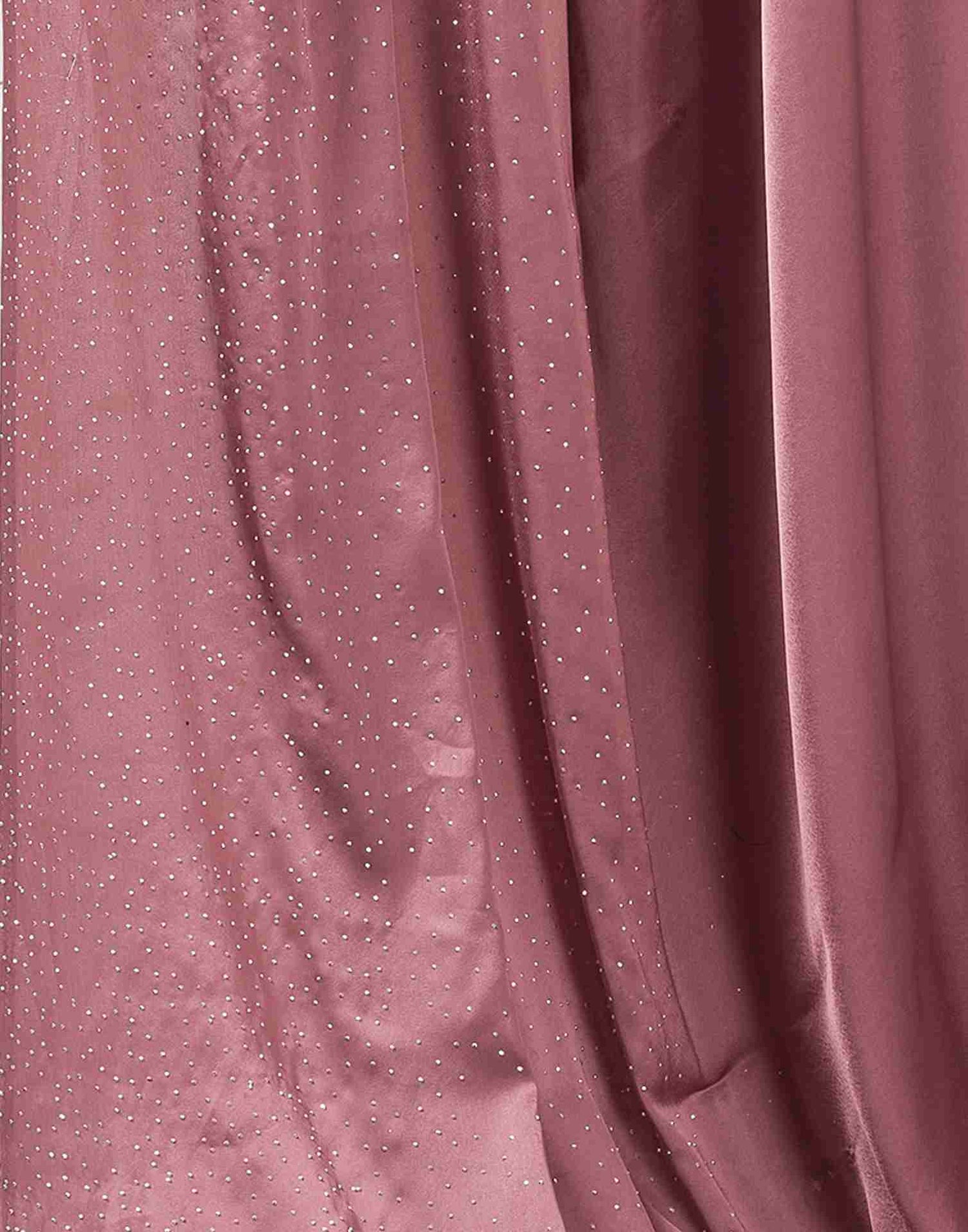 Mauve Satin Plain Saree