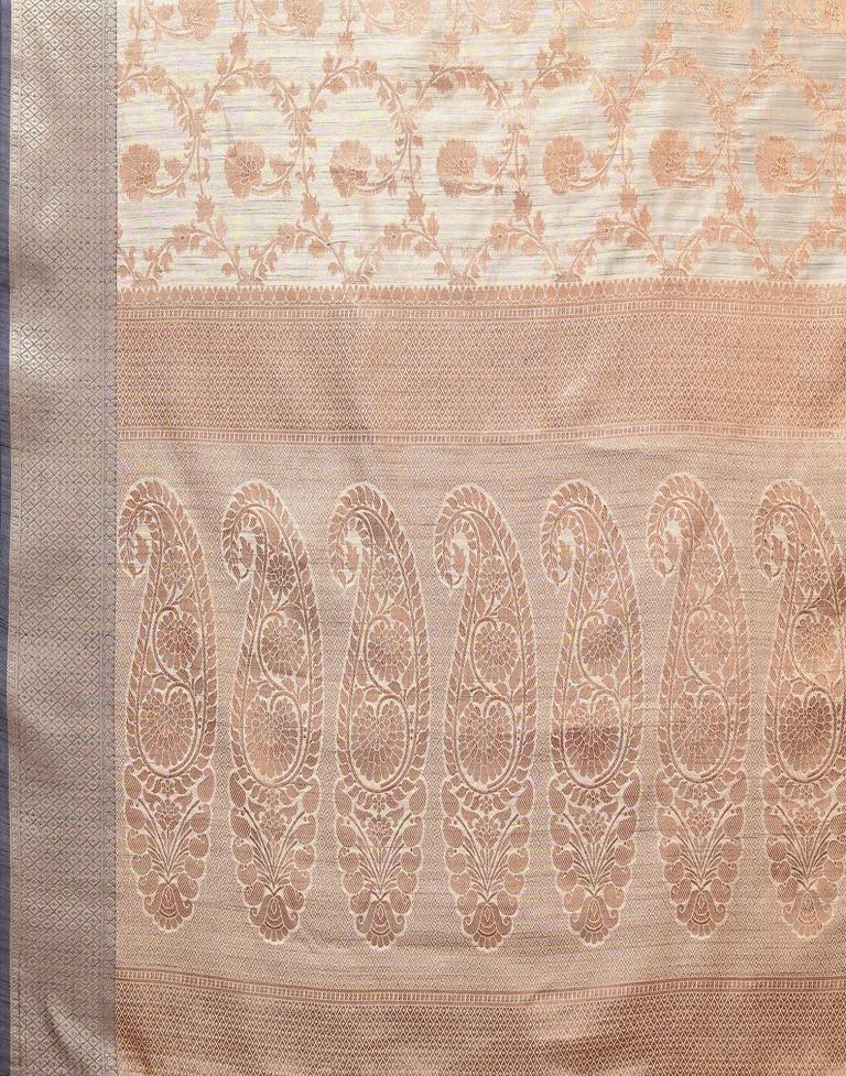 Grey Kanjivaram Silk Saree