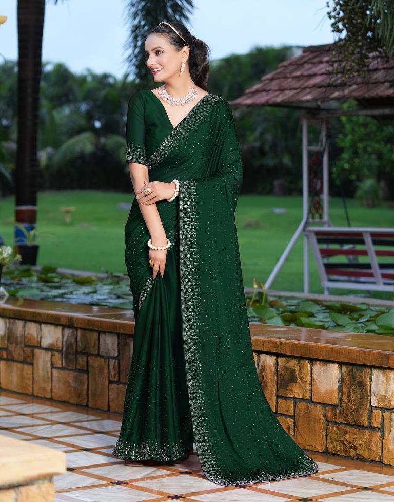 Green outlet saree