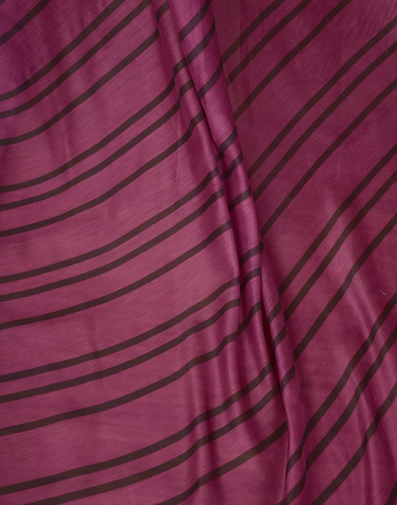 Ready To Wear Dusty Wine Cotton Printed Saree