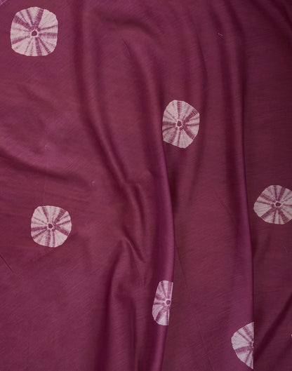 Ready To Wear Mauve Printed Cotton Saree