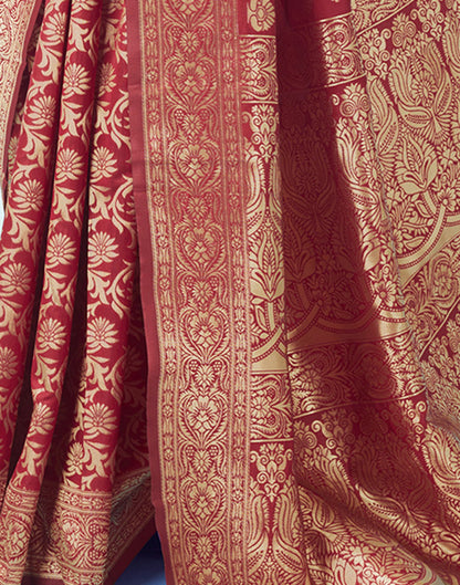 Red Banarasi Silk Saree