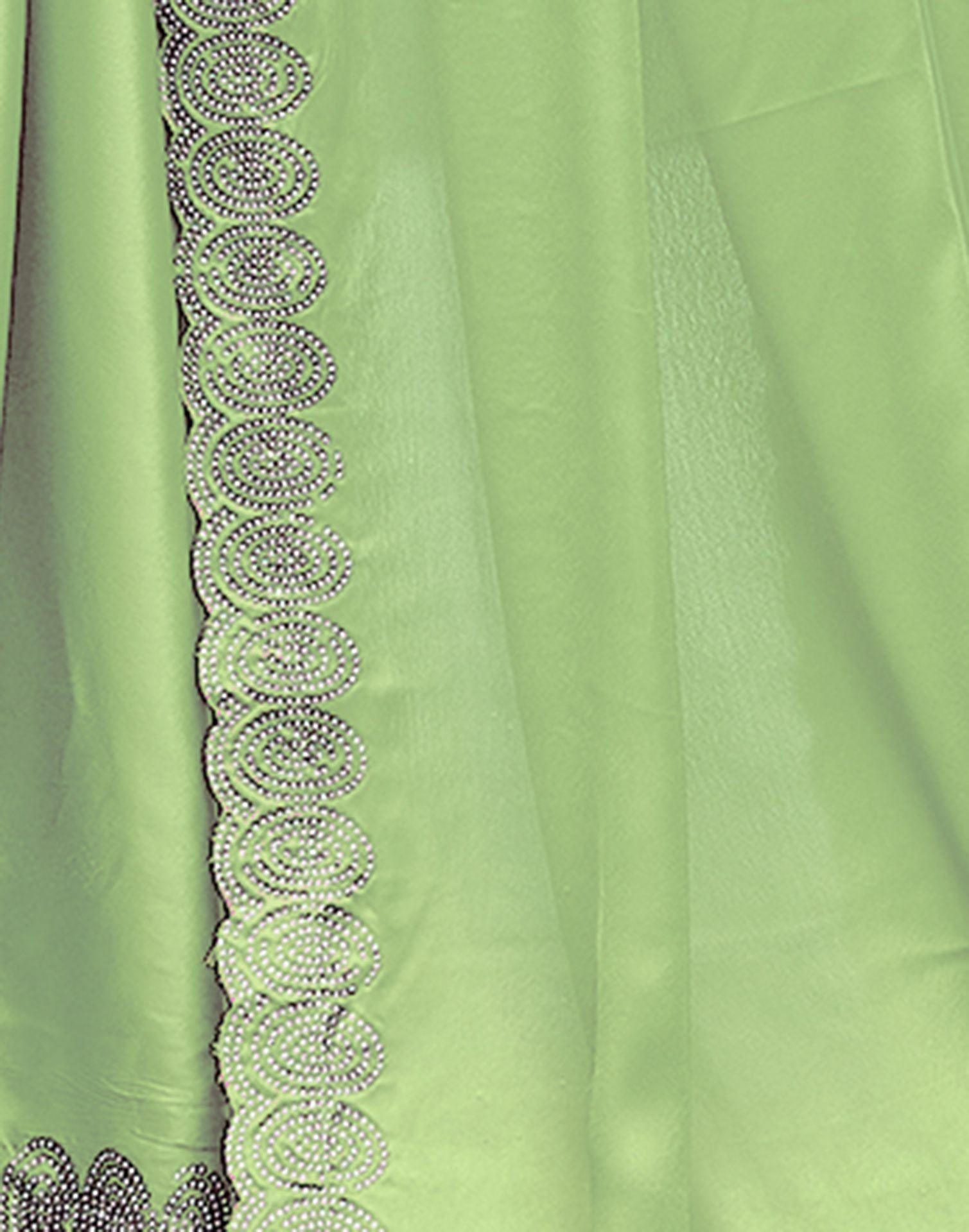 Light Green Plain Silk Saree