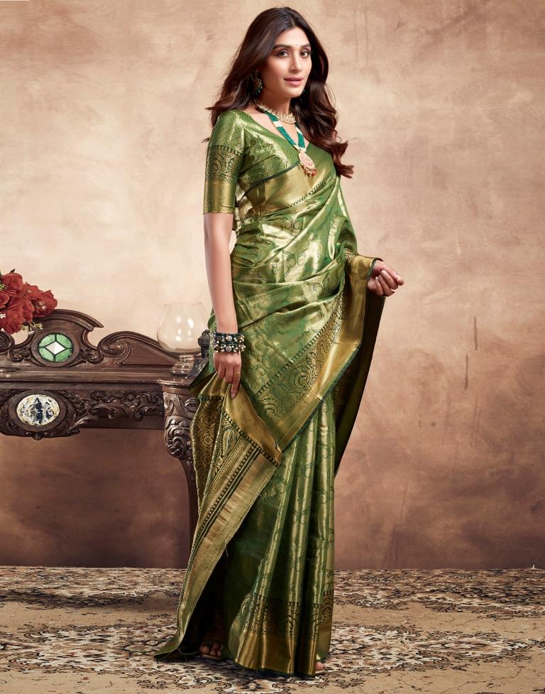 Green Silk Kanjivaram Saree