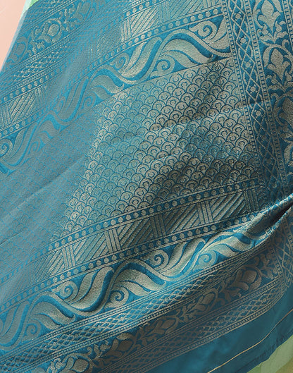 Green Jacquard Silk Saree