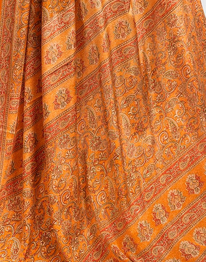 Turmeric Silk Printed Saree