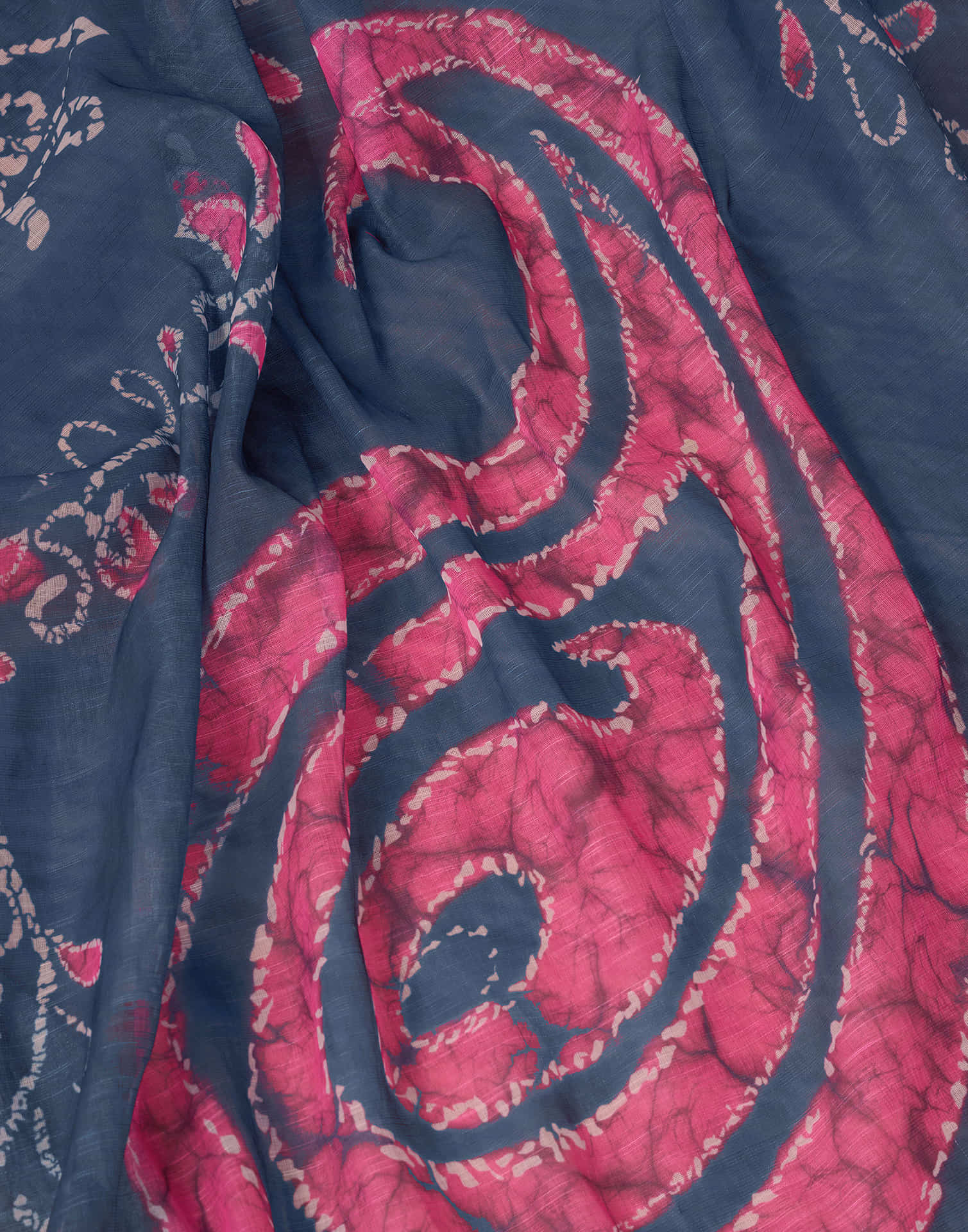 Ready To Wear Dark Pink Linen Zari Printed Saree