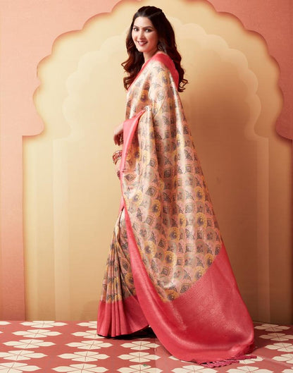 Multi Silk Printed Saree