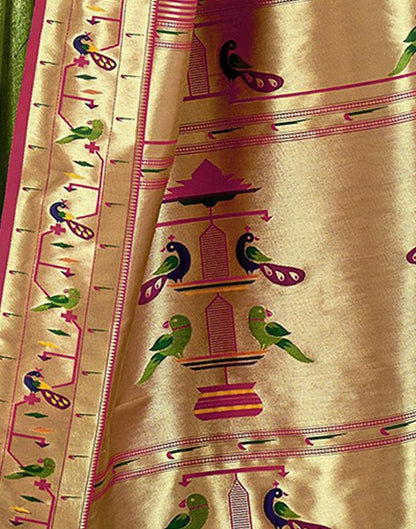 Green Silk Woven Saree