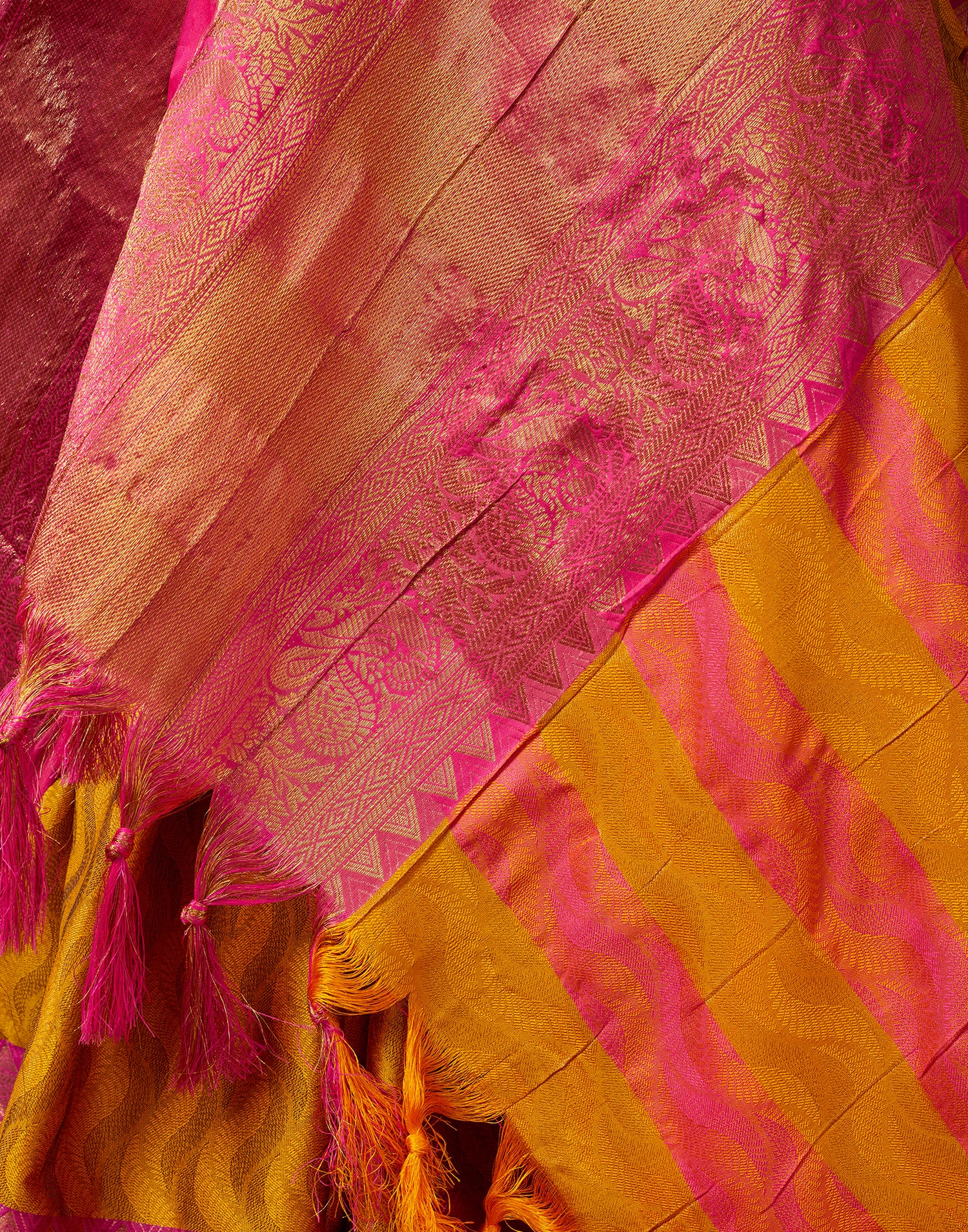 Orange Kanjivaram Silk Saree