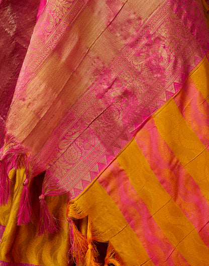 Orange Kanjivaram Silk Saree