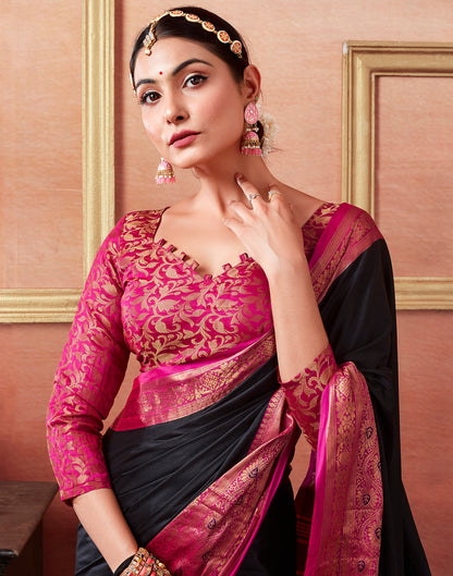 Pink Kanjivaram Silk Saree