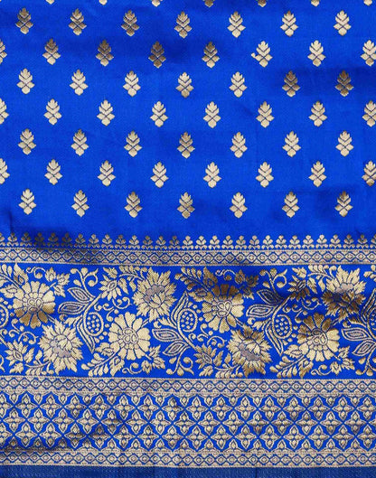 Royal Blue Banarasi Silk Saree