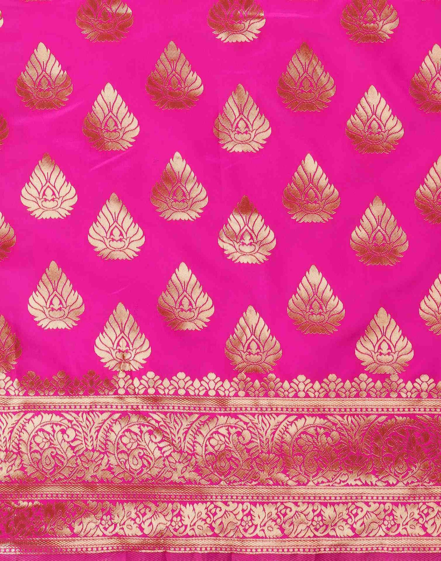 Pink Banarasi Silk Saree