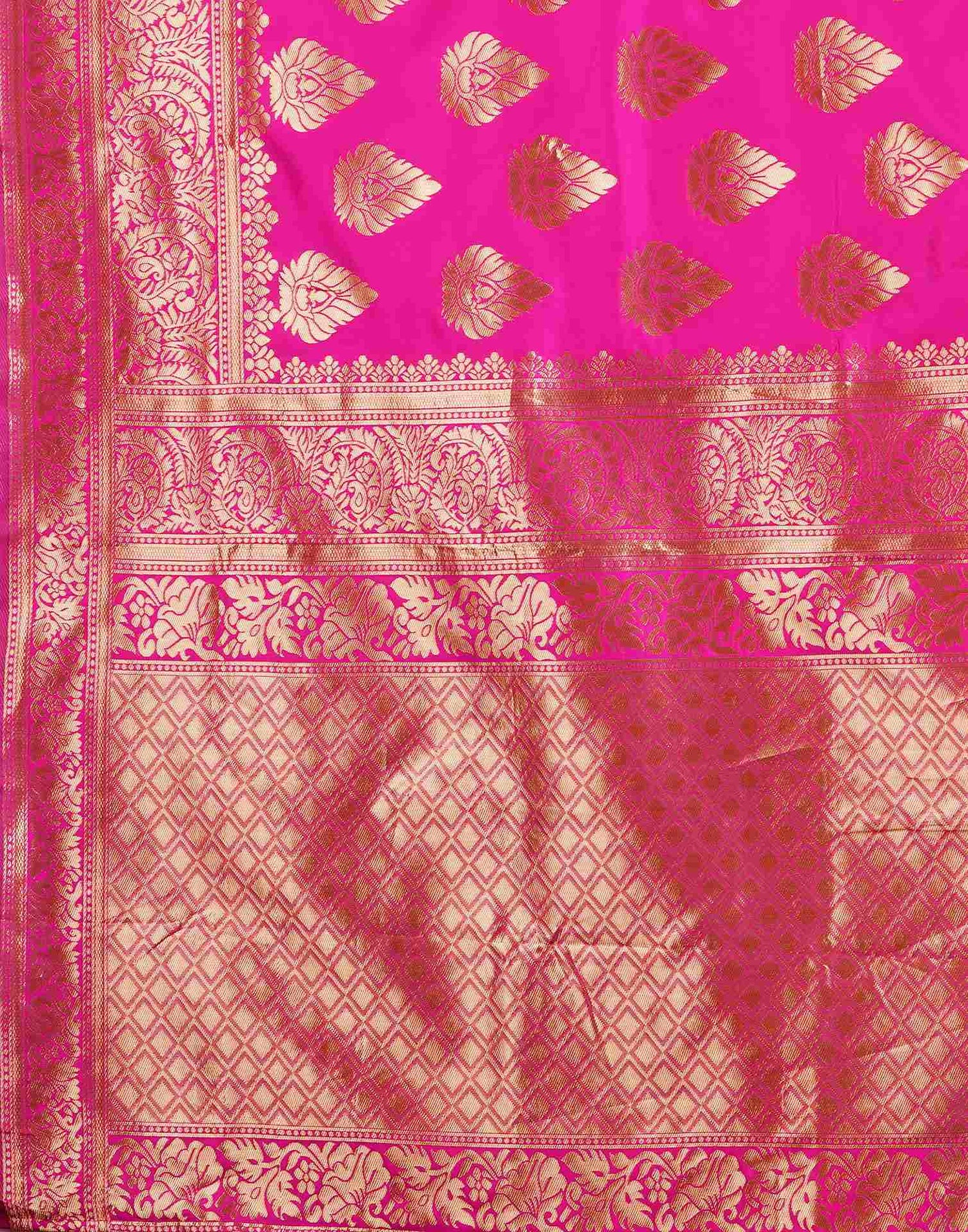 Pink Banarasi Silk Saree