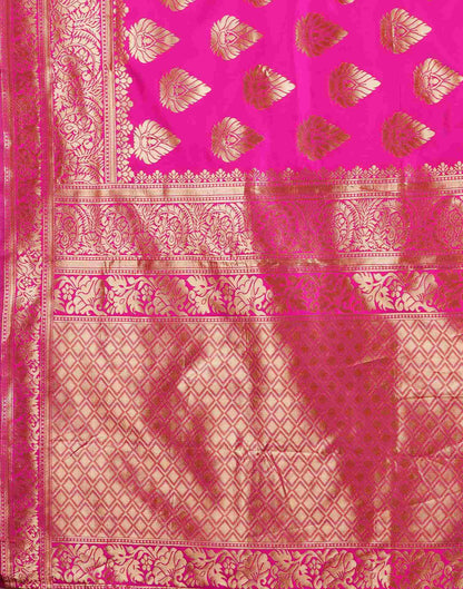 Pink Banarasi Silk Saree