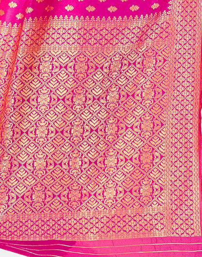 Pink Banarasi Silk Saree