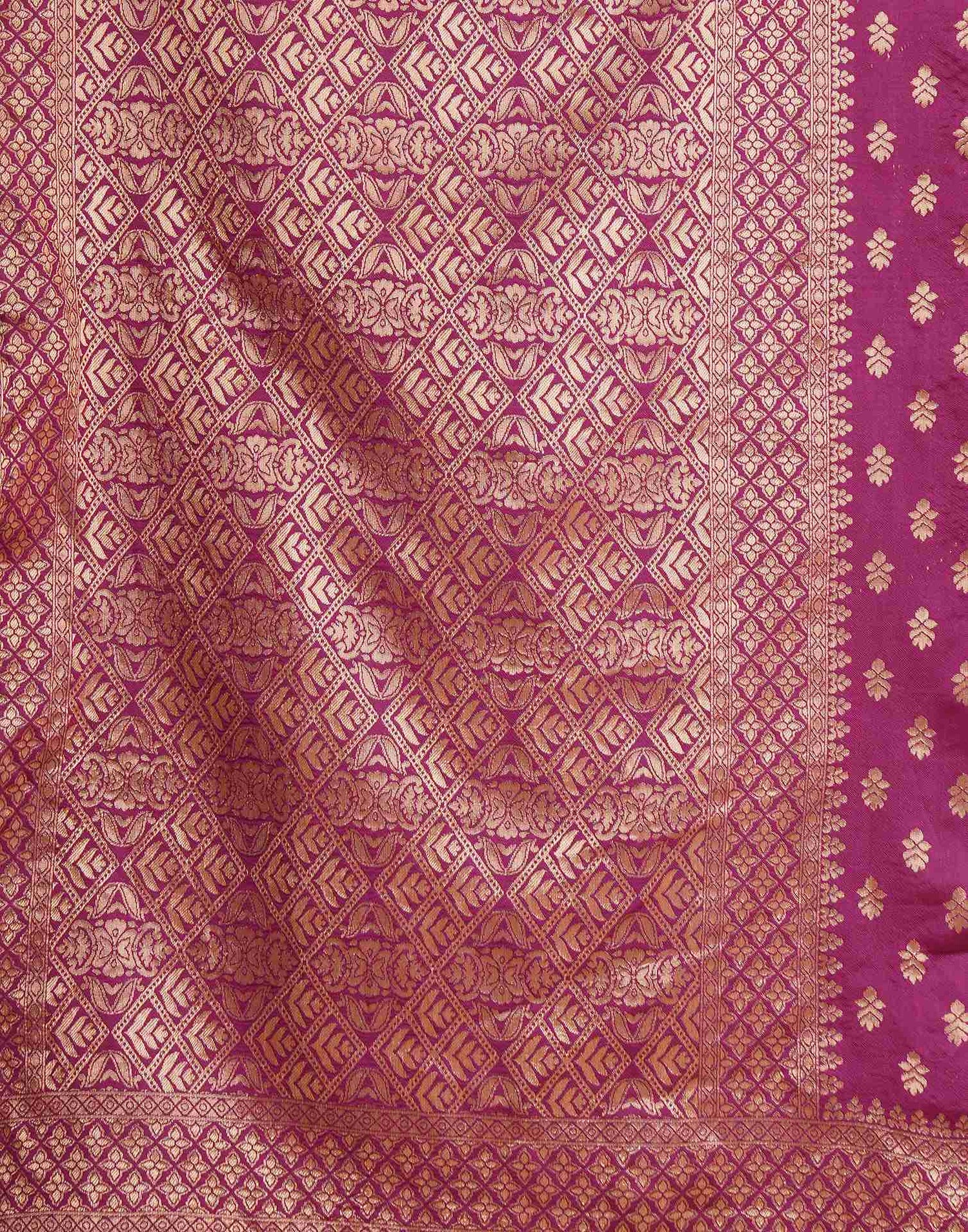 Purple Banarasi Silk Saree