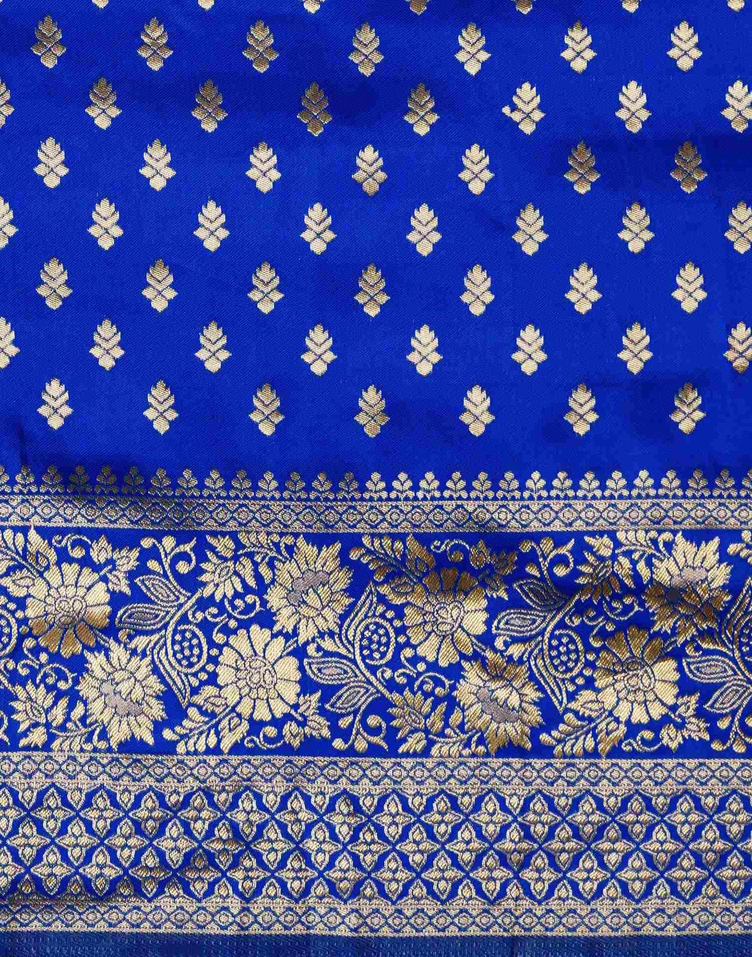 Blue Banarasi Silk Saree