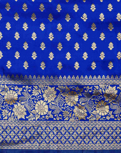 Blue Banarasi Silk Saree