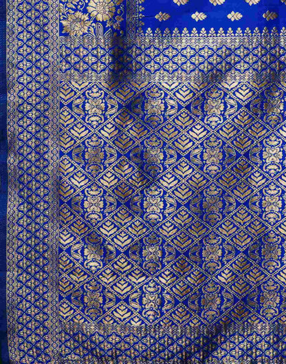 Blue Banarasi Silk Saree