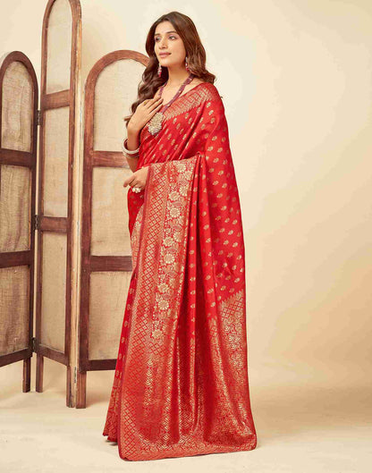 Red Banarasi Silk Saree