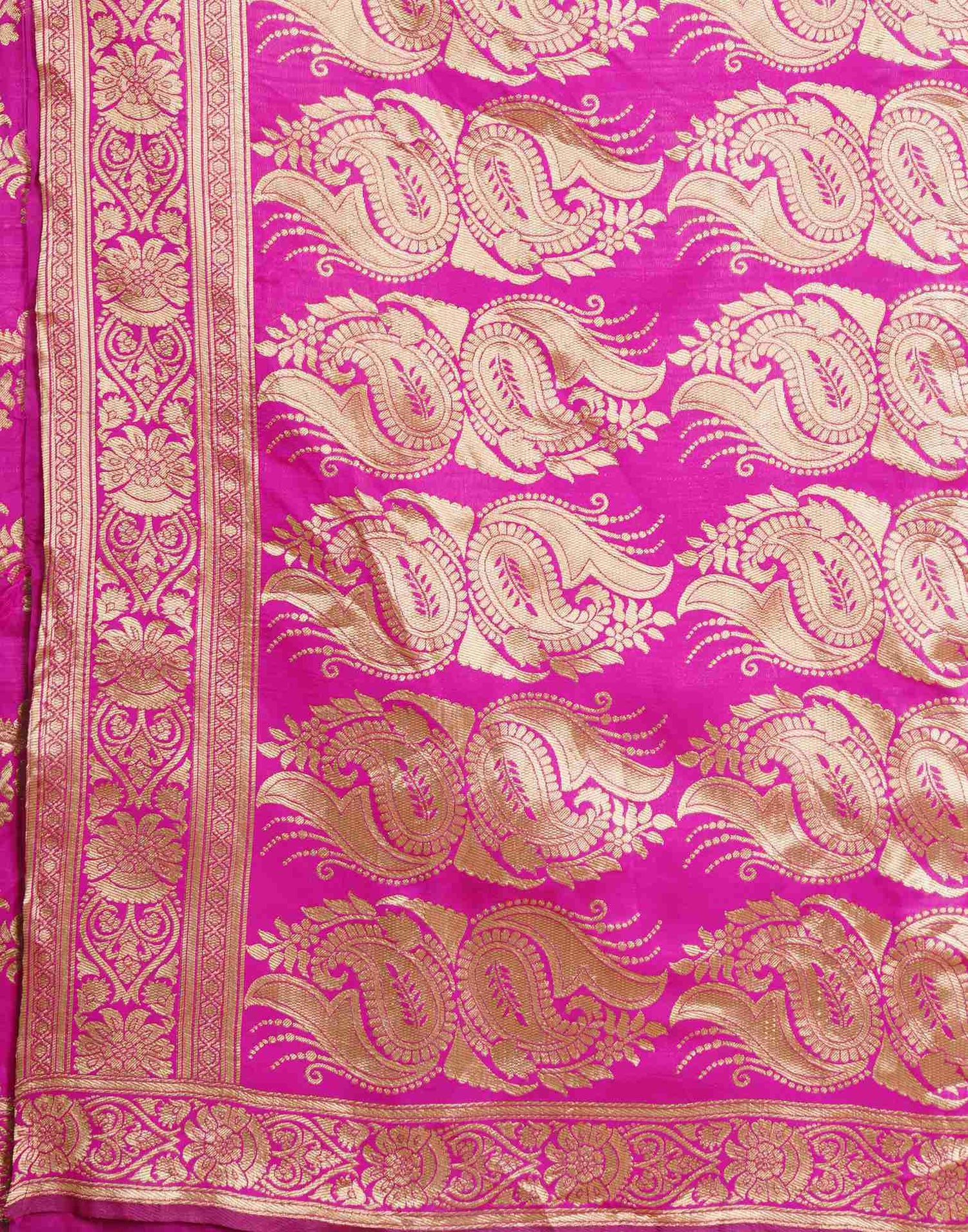 Pink Banarasi Silk Saree